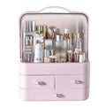 منظم مكياج بغطا وأدراج مقاوم للتراب – Dustproof Makeup Organizer with Lid & Drawers