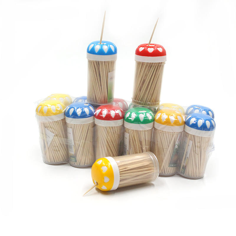 خلة أسنان خشب طبيعي في علب – Natural Wooden Toothpicks in Containers