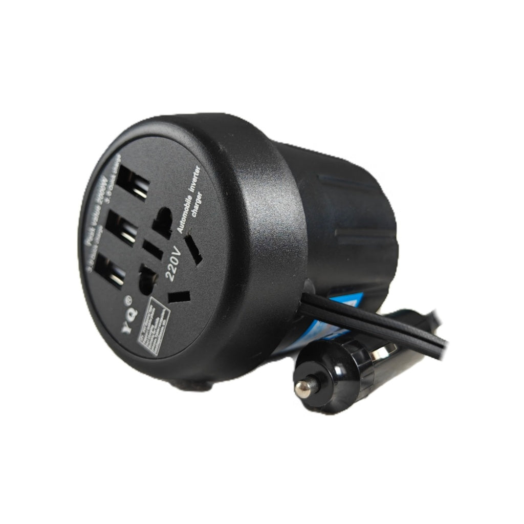 محول طاقة للعربية 200 وات من 12/24 فولت لـ220/110 فولت – 200W Car Power Inverter, 12V/24V to 220V/110V