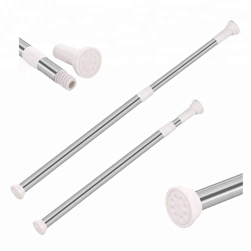 ماسورة منشر وستارة قابلة للتطويل بدون خرم – Telescopic Tension Rod for Curtains & Drying, No Drilling