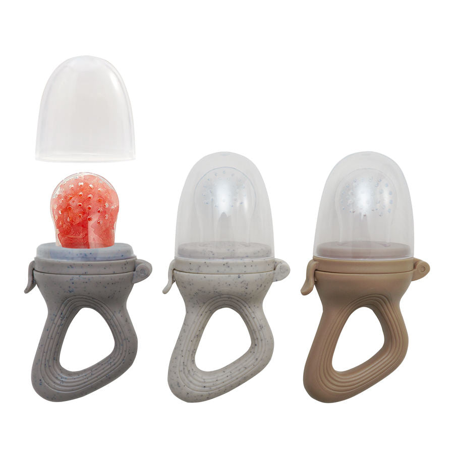 عضاضة وببرونة فاكهة شفافة للأطفال – Clear Baby Fruit Feeder Teether