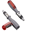 مفك متعدد البنط بسقاطة وتصميم ذكي – Multi-Bit Ratchet Screwdriver with Smart Design