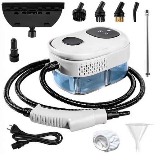 جهاز تنظيف بالبخار المحمول بإكسسوارات متعددة – Handheld Steam Cleaner with Multiple Attachments