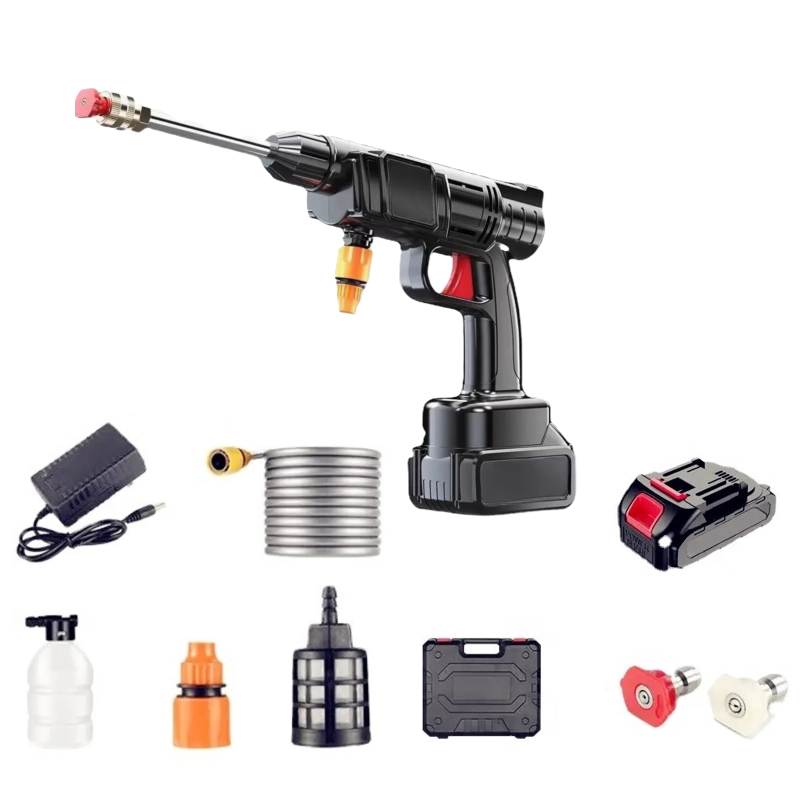 مسدس غسيل عربيات لاسلكي بضغط عالي – Cordless High-Pressure Car Wash Gun